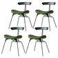 Industrial Upholstered Home Side Chair Matte Finish Open Back Dining Chairs Black Green 4 Piece Set Clearhalo ' kitchen&dining_furn' 'Dining Chairs' 'Dining Tables & Seating' 'dining_chair' 'furn' 'furn_dining_chair' 'Furniture' 'furniture_dining_chair' 'Kitchen & Dining Furniture' 'kitchen' 4128971