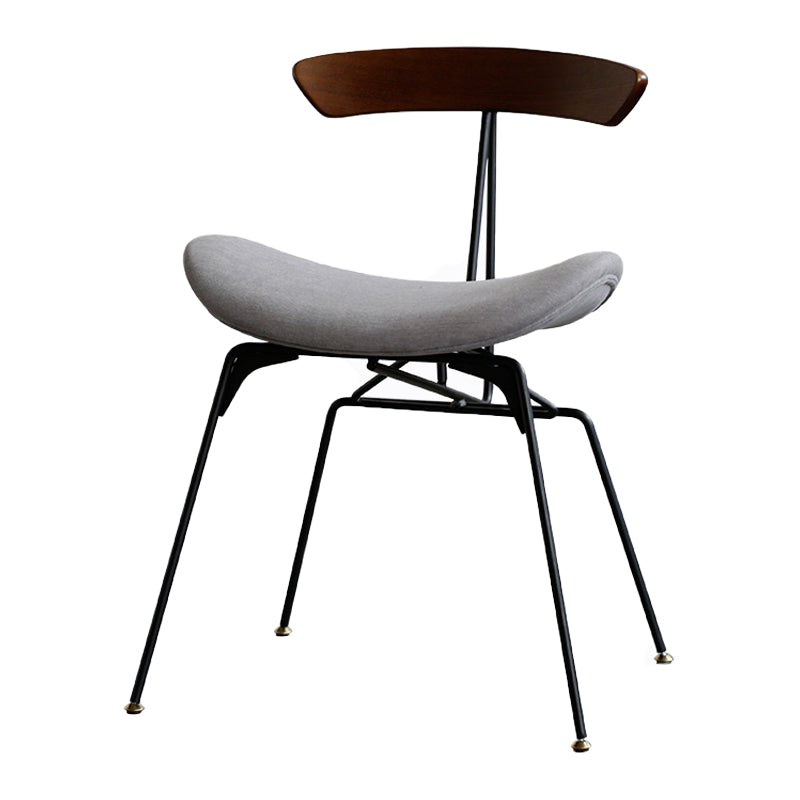 Industrial Upholstered Home Side Chair Matte Finish Open Back Dining Chairs Gray Coffee 1 Piece Clearhalo ' kitchen&dining_furn' 'Dining Chairs' 'Dining Tables & Seating' 'dining_chair' 'furn' 'furn_dining_chair' 'Furniture' 'furniture_dining_chair' 'Kitchen & Dining Furniture' 'kitchen' 4128972