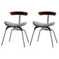 Industrial Upholstered Home Side Chair Matte Finish Open Back Dining Chairs Gray Coffee 2 Piece Set Clearhalo ' kitchen&dining_furn' 'Dining Chairs' 'Dining Tables & Seating' 'dining_chair' 'furn' 'furn_dining_chair' 'Furniture' 'furniture_dining_chair' 'Kitchen & Dining Furniture' 'kitchen' 4128973