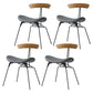 Industrial Upholstered Home Side Chair Matte Finish Open Back Dining Chairs Gray-Khaki 4 Piece Set Clearhalo ' kitchen&dining_furn' 'Dining Chairs' 'Dining Tables & Seating' 'dining_chair' 'furn' 'furn_dining_chair' 'Furniture' 'furniture_dining_chair' 'Kitchen & Dining Furniture' 'kitchen' 4128977