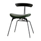 Industrial Upholstered Home Side Chair Matte Finish Open Back Dining Chairs Green-Black 1 Piece Clearhalo ' kitchen&dining_furn' 'Dining Chairs' 'Dining Tables & Seating' 'dining_chair' 'furn' 'furn_dining_chair' 'Furniture' 'furniture_dining_chair' 'Kitchen & Dining Furniture' 'kitchen' 4128987