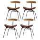 Industrial Upholstered Home Side Chair Matte Finish Open Back Dining Chairs Tan 4 Piece Set Clearhalo ' kitchen&dining_furn' 'Dining Chairs' 'Dining Tables & Seating' 'dining_chair' 'furn' 'furn_dining_chair' 'Furniture' 'furniture_dining_chair' 'Kitchen & Dining Furniture' 'kitchen' 4129010