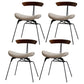 Industrial Upholstered Home Side Chair Matte Finish Open Back Dining Chairs Walnut White 4 Piece Set Clearhalo ' kitchen&dining_furn' 'Dining Chairs' 'Dining Tables & Seating' 'dining_chair' 'furn' 'furn_dining_chair' 'Furniture' 'furniture_dining_chair' 'Kitchen & Dining Furniture' 'kitchen' 4129019