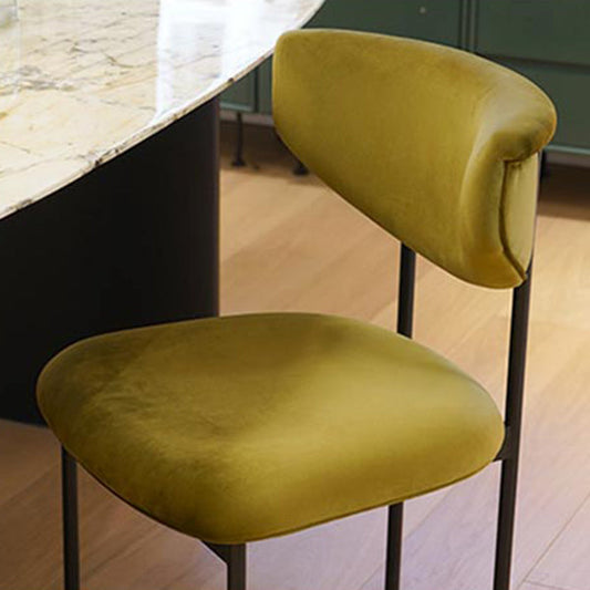 Contemporary Style Metal Chair Set Open Back Side Dining Room Kitchen Chairs Clearhalo ' kitchen&dining_furn' 'Dining Chairs' 'Dining Tables & Seating' 'dining_chair' 'furn' 'furn_dining_chair' 'Furniture' 'furniture_dining_chair' 'Kitchen & Dining Furniture' 'kitchen' 4129032