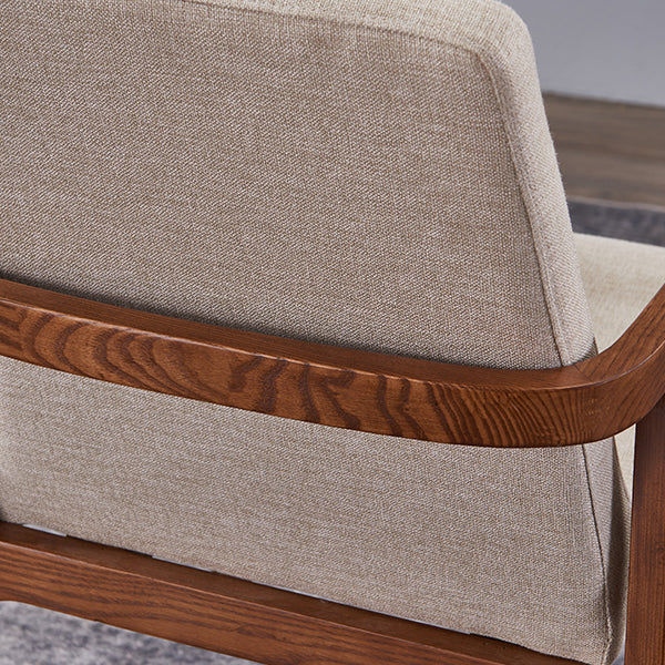 Traditional Style Ash Wood Chair Kitchen Solid Back Arm Single Dining Chair Clearhalo ' kitchen&dining_furn' 'Dining Chairs' 'Dining Tables & Seating' 'dining_chair' 'furn' 'furn_dining_chair' 'Furniture' 'furniture_dining_chair' 'Kitchen & Dining Furniture' 'kitchen' 4129053