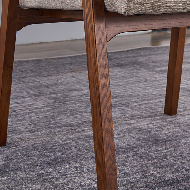 Traditional Style Ash Wood Chair Kitchen Solid Back Arm Single Dining Chair Clearhalo ' kitchen&dining_furn' 'Dining Chairs' 'Dining Tables & Seating' 'dining_chair' 'furn' 'furn_dining_chair' 'Furniture' 'furniture_dining_chair' 'Kitchen & Dining Furniture' 'kitchen' 4129055