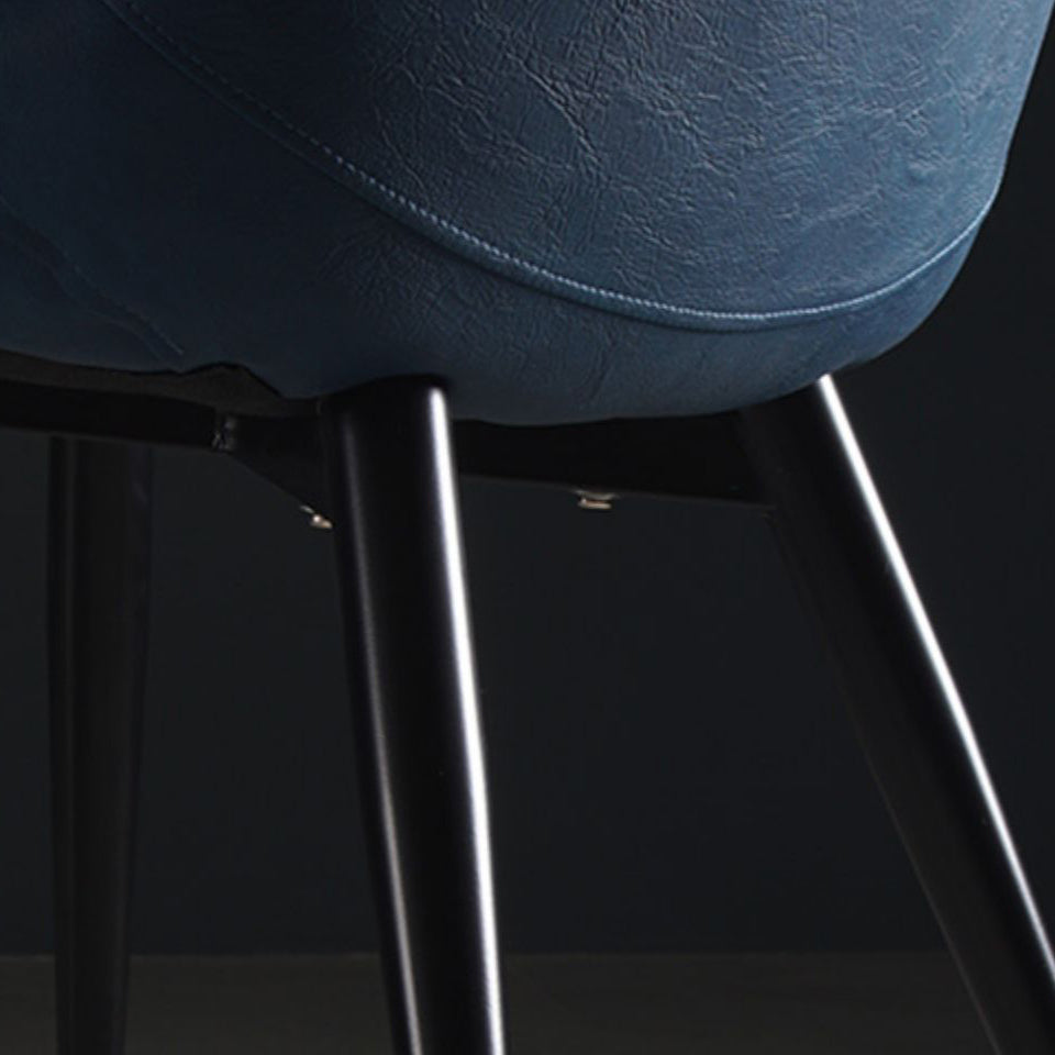 Metal Scandinavian Style Dining Chair Dining Room Armless Parsons Chair Clearhalo ' kitchen&dining_furn' 'Dining Chairs' 'Dining Tables & Seating' 'dining_chair' 'furn' 'furn_dining_chair' 'Furniture' 'furniture_dining_chair' 'Kitchen & Dining Furniture' 'kitchen' 4129074