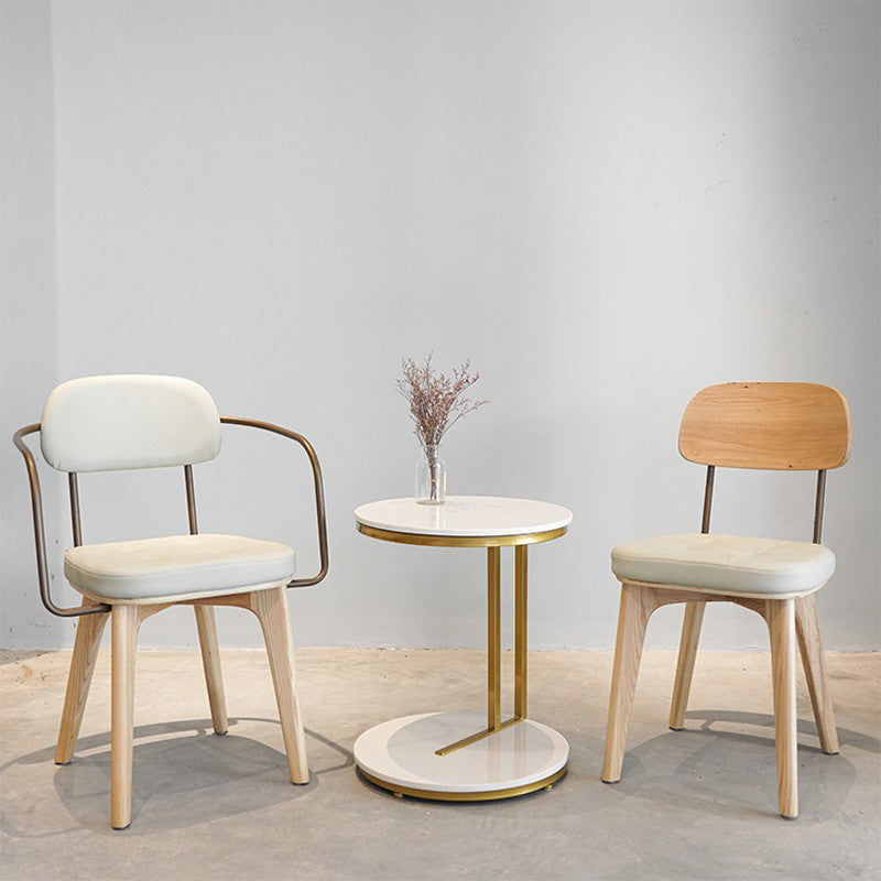 Traditional Wood Dining Chair Coffee Shop Armless Open Back Dining Side Chair (Set of 2) Clearhalo ' kitchen&dining_furn' 'Dining Chairs' 'Dining Tables & Seating' 'dining_chair' 'furn' 'furn_dining_chair' 'Furniture' 'furniture_dining_chair' 'Kitchen & Dining Furniture' 'kitchen' 4129122