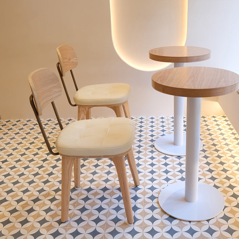 Traditional Wood Dining Chair Coffee Shop Armless Open Back Dining Side Chair (Set of 2) Clearhalo ' kitchen&dining_furn' 'Dining Chairs' 'Dining Tables & Seating' 'dining_chair' 'furn' 'furn_dining_chair' 'Furniture' 'furniture_dining_chair' 'Kitchen & Dining Furniture' 'kitchen' 4129128