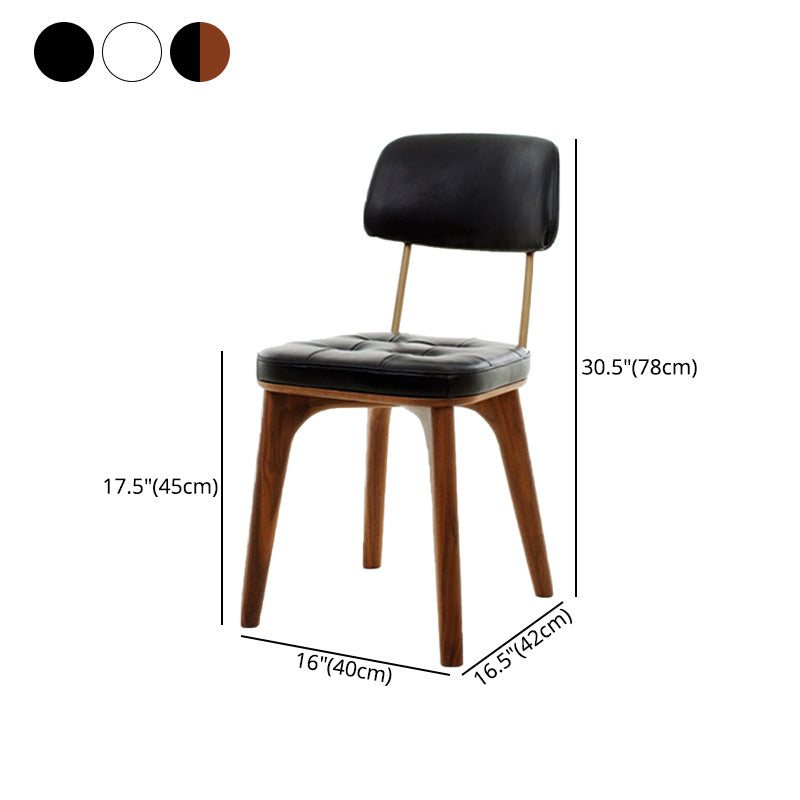 Traditional Wood Dining Chair Coffee Shop Armless Open Back Dining Side Chair (Set of 2) Clearhalo ' kitchen&dining_furn' 'Dining Chairs' 'Dining Tables & Seating' 'dining_chair' 'furn' 'furn_dining_chair' 'Furniture' 'furniture_dining_chair' 'Kitchen & Dining Furniture' 'kitchen' 4129139