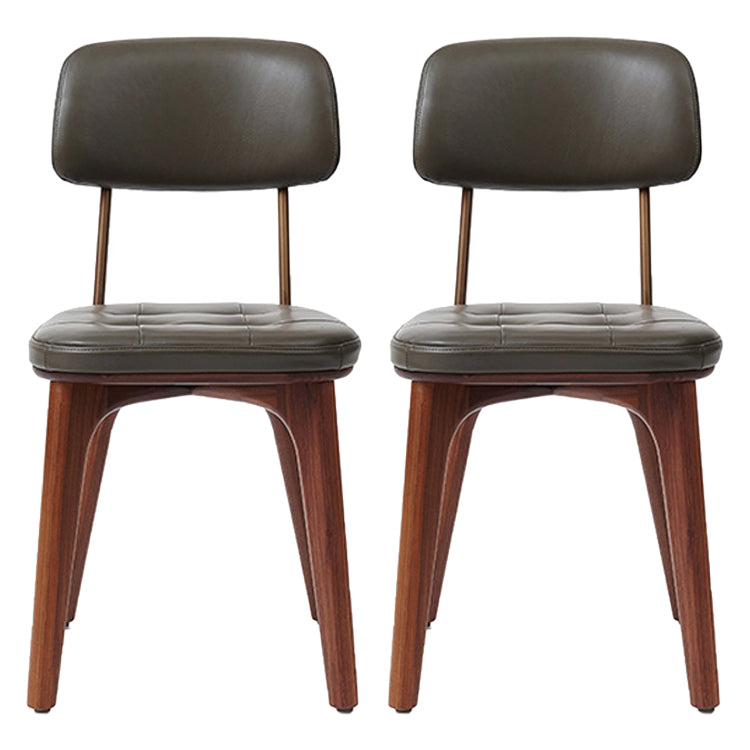 Wood Traditional Dining Chair Open Back Armless Dining Side Chair (Set of 2) Black Clearhalo ' kitchen&dining_furn' 'Dining Chairs' 'Dining Tables & Seating' 'dining_chair' 'furn' 'furn_dining_chair' 'Furniture' 'furniture_dining_chair' 'Kitchen & Dining Furniture' 'kitchen' 4129141