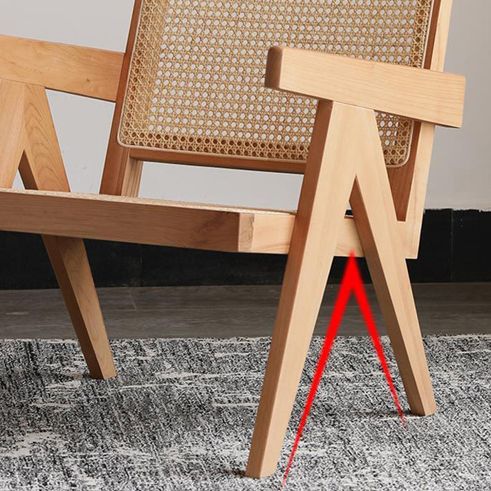 Traditional Wood Dining Chair Cane Back Dining Arm Chairs for Home Use Clearhalo ' kitchen&dining_furn' 'Dining Chairs' 'Dining Tables & Seating' 'dining_chair' 'furn' 'furn_dining_chair' 'Furniture' 'furniture_dining_chair' 'Kitchen & Dining Furniture' 'kitchen' 4129170