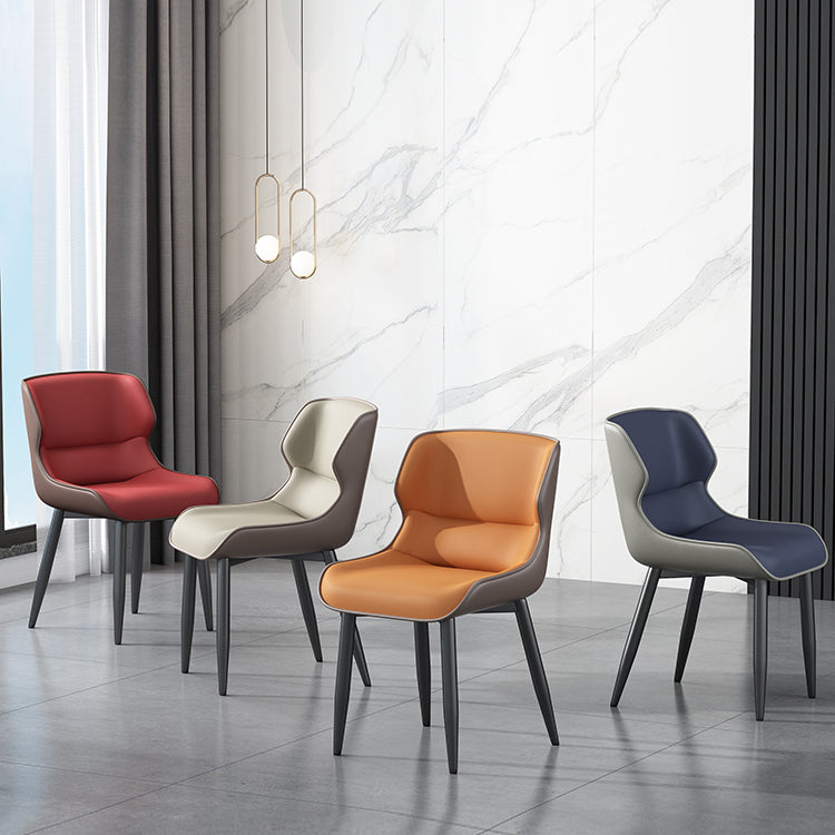 Industrial Style Metal Chair Set Kitchen Dining Room Wingback Side Chairs Clearhalo ' kitchen&dining_furn' 'Dining Chairs' 'Dining Tables & Seating' 'dining_chair' 'furn' 'furn_dining_chair' 'Furniture' 'furniture_dining_chair' 'Kitchen & Dining Furniture' 'kitchen' 4129196