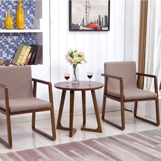 Traditional Wood Dining Side Chair Home Solid Back Dining Chair with Arm Clearhalo ' kitchen&dining_furn' 'Dining Chairs' 'Dining Tables & Seating' 'dining_chair' 'furn' 'furn_dining_chair' 'Furniture' 'furniture_dining_chair' 'Kitchen & Dining Furniture' 'kitchen' 4129224