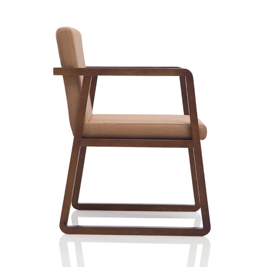 Traditional Wood Dining Side Chair Home Solid Back Dining Chair with Arm Clearhalo ' kitchen&dining_furn' 'Dining Chairs' 'Dining Tables & Seating' 'dining_chair' 'furn' 'furn_dining_chair' 'Furniture' 'furniture_dining_chair' 'Kitchen & Dining Furniture' 'kitchen' 4129230