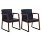 Traditional Wood Dining Side Chair Home Solid Back Dining Chair with Arm Black 2 Piece Set Walnut Clearhalo ' kitchen&dining_furn' 'Dining Chairs' 'Dining Tables & Seating' 'dining_chair' 'furn' 'furn_dining_chair' 'Furniture' 'furniture_dining_chair' 'Kitchen & Dining Furniture' 'kitchen' 4129231