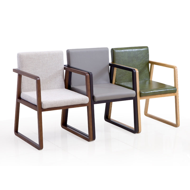 Traditional Wood Dining Side Chair Home Solid Back Dining Chair with Arm Clearhalo ' kitchen&dining_furn' 'Dining Chairs' 'Dining Tables & Seating' 'dining_chair' 'furn' 'furn_dining_chair' 'Furniture' 'furniture_dining_chair' 'Kitchen & Dining Furniture' 'kitchen' 4129236