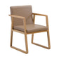 Traditional Wood Dining Side Chair Home Solid Back Dining Chair with Arm Khaki 1 Piece Natural Wood Clearhalo ' kitchen&dining_furn' 'Dining Chairs' 'Dining Tables & Seating' 'dining_chair' 'furn' 'furn_dining_chair' 'Furniture' 'furniture_dining_chair' 'Kitchen & Dining Furniture' 'kitchen' 4129240