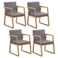 Traditional Wood Dining Side Chair Home Solid Back Dining Chair with Arm Smoke Gray 4 Piece Set Natural Wood Clearhalo ' kitchen&dining_furn' 'Dining Chairs' 'Dining Tables & Seating' 'dining_chair' 'furn' 'furn_dining_chair' 'Furniture' 'furniture_dining_chair' 'Kitchen & Dining Furniture' 'kitchen' 4129254
