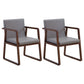 Traditional Wood Dining Side Chair Home Solid Back Dining Chair with Arm Smoke Gray 2 Piece Set Walnut Clearhalo ' kitchen&dining_furn' 'Dining Chairs' 'Dining Tables & Seating' 'dining_chair' 'furn' 'furn_dining_chair' 'Furniture' 'furniture_dining_chair' 'Kitchen & Dining Furniture' 'kitchen' 4129256
