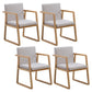Traditional Wood Dining Side Chair Home Solid Back Dining Chair with Arm Gray-White 4 Piece Set Natural Wood Clearhalo ' kitchen&dining_furn' 'Dining Chairs' 'Dining Tables & Seating' 'dining_chair' 'furn' 'furn_dining_chair' 'Furniture' 'furniture_dining_chair' 'Kitchen & Dining Furniture' 'kitchen' 4129260