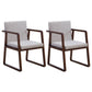 Traditional Wood Dining Side Chair Home Solid Back Dining Chair with Arm Gray-White 2 Piece Set Walnut Clearhalo ' kitchen&dining_furn' 'Dining Chairs' 'Dining Tables & Seating' 'dining_chair' 'furn' 'furn_dining_chair' 'Furniture' 'furniture_dining_chair' 'Kitchen & Dining Furniture' 'kitchen' 4129262