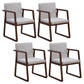 Traditional Wood Dining Side Chair Home Solid Back Dining Chair with Arm Gray-White 4 Piece Set Walnut Clearhalo ' kitchen&dining_furn' 'Dining Chairs' 'Dining Tables & Seating' 'dining_chair' 'furn' 'furn_dining_chair' 'Furniture' 'furniture_dining_chair' 'Kitchen & Dining Furniture' 'kitchen' 4129263