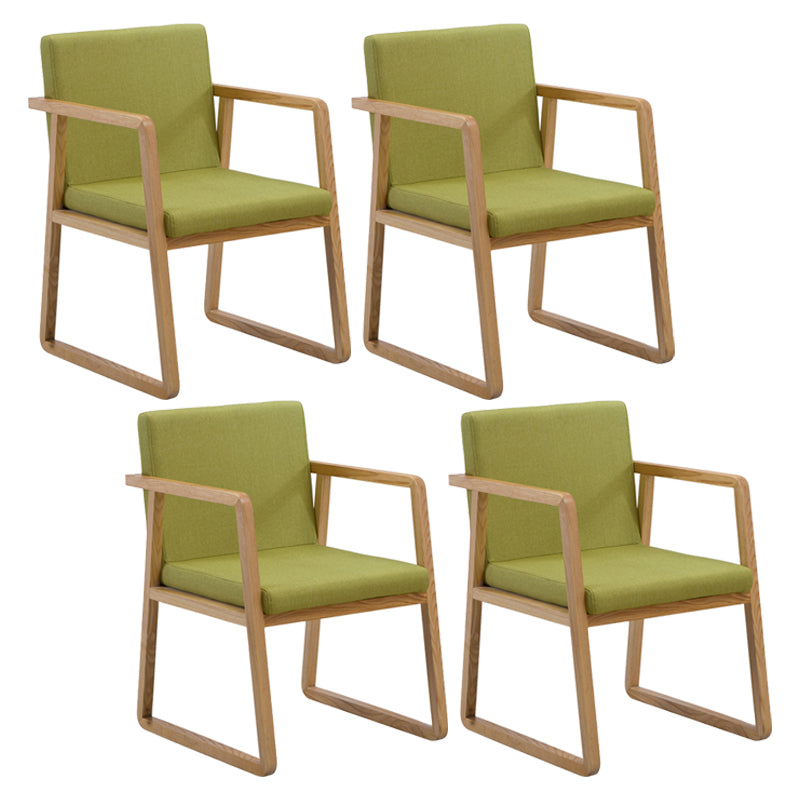 Traditional Wood Dining Side Chair Home Solid Back Dining Chair with Arm Fruit Green 4 Piece Set Natural Wood Clearhalo ' kitchen&dining_furn' 'Dining Chairs' 'Dining Tables & Seating' 'dining_chair' 'furn' 'furn_dining_chair' 'Furniture' 'furniture_dining_chair' 'Kitchen & Dining Furniture' 'kitchen' 4129278