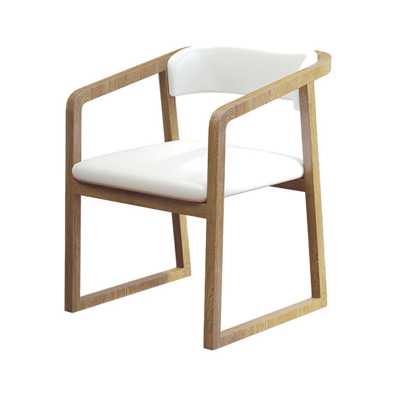 Traditional Style Ash Chairs Open Back Arm Kitchen Single Dining Chair Wood Clearhalo ' kitchen&dining_furn' 'Dining Chairs' 'Dining Tables & Seating' 'dining_chair' 'furn' 'furn_dining_chair' 'Furniture' 'furniture_dining_chair' 'Kitchen & Dining Furniture' 'kitchen' 4129286