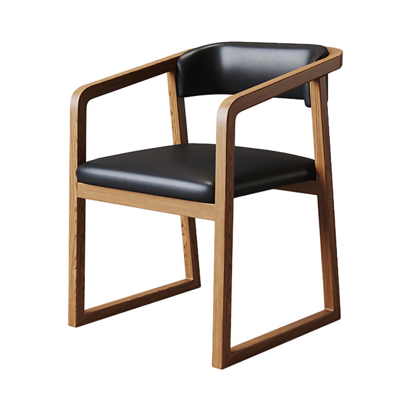 Traditional Style Ash Chairs Open Back Arm Kitchen Single Dining Chair Light Brown Clearhalo ' kitchen&dining_furn' 'Dining Chairs' 'Dining Tables & Seating' 'dining_chair' 'furn' 'furn_dining_chair' 'Furniture' 'furniture_dining_chair' 'Kitchen & Dining Furniture' 'kitchen' 4129287