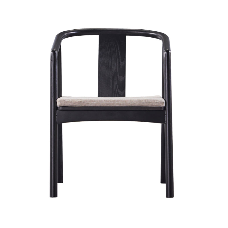 Traditional Style Ash Wood Chairs Dining Room Slat Back Arm Single Chair Clearhalo ' kitchen&dining_furn' 'Dining Chairs' 'Dining Tables & Seating' 'dining_chair' 'furn' 'furn_dining_chair' 'Furniture' 'furniture_dining_chair' 'Kitchen & Dining Furniture' 'kitchen' 4129302