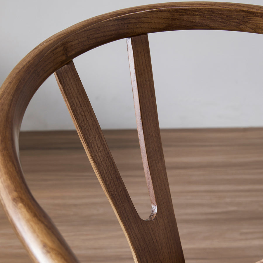 Contemporary Upholstered Restaurant Arm Chair Natural Wishbone Dining Chair Clearhalo ' kitchen&dining_furn' 'Dining Chairs' 'Dining Tables & Seating' 'dining_chair' 'furn' 'furn_dining_chair' 'Furniture' 'furniture_dining_chair' 'Kitchen & Dining Furniture' 'kitchen' 4129318