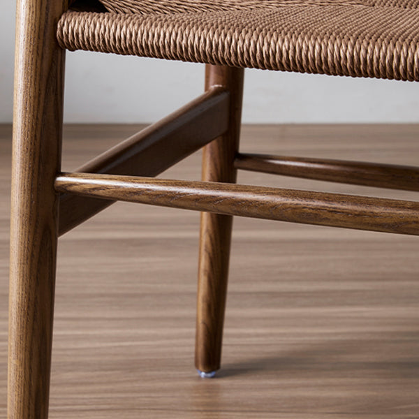 Contemporary Upholstered Restaurant Arm Chair Natural Wishbone Dining Chair Clearhalo ' kitchen&dining_furn' 'Dining Chairs' 'Dining Tables & Seating' 'dining_chair' 'furn' 'furn_dining_chair' 'Furniture' 'furniture_dining_chair' 'Kitchen & Dining Furniture' 'kitchen' 4129325