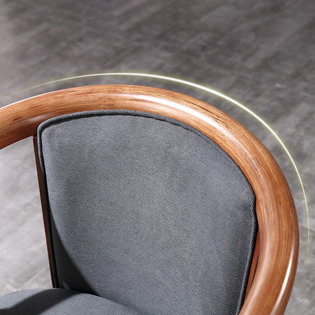 Traditional Wood Dining Armless Chair Linen Fabric Dining Chair for Restaurant Clearhalo ' kitchen&dining_furn' 'Dining Chairs' 'Dining Tables & Seating' 'dining_chair' 'furn' 'furn_dining_chair' 'Furniture' 'furniture_dining_chair' 'Kitchen & Dining Furniture' 'kitchen' 4129351