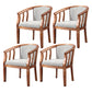 Traditional Wood Dining Armless Chair Linen Fabric Dining Chair for Restaurant Light Gray 4 Piece Set Clearhalo ' kitchen&dining_furn' 'Dining Chairs' 'Dining Tables & Seating' 'dining_chair' 'furn' 'furn_dining_chair' 'Furniture' 'furniture_dining_chair' 'Kitchen & Dining Furniture' 'kitchen' 4129353