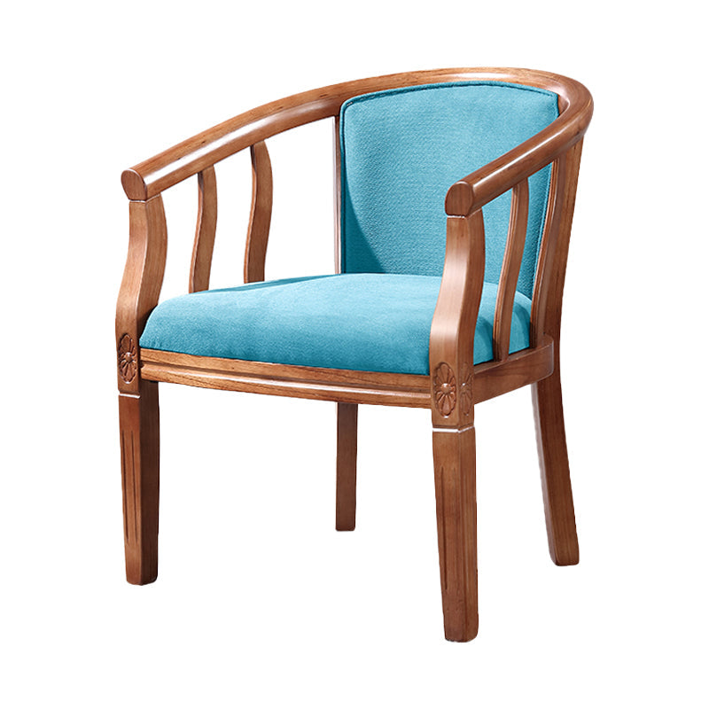 Traditional Wood Dining Armless Chair Linen Fabric Dining Chair for Restaurant Clearhalo ' kitchen&dining_furn' 'Dining Chairs' 'Dining Tables & Seating' 'dining_chair' 'furn' 'furn_dining_chair' 'Furniture' 'furniture_dining_chair' 'Kitchen & Dining Furniture' 'kitchen' 4129354