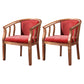 Traditional Wood Dining Armless Chair Linen Fabric Dining Chair for Restaurant Orange Red 2 Piece Set Clearhalo ' kitchen&dining_furn' 'Dining Chairs' 'Dining Tables & Seating' 'dining_chair' 'furn' 'furn_dining_chair' 'Furniture' 'furniture_dining_chair' 'Kitchen & Dining Furniture' 'kitchen' 4129361