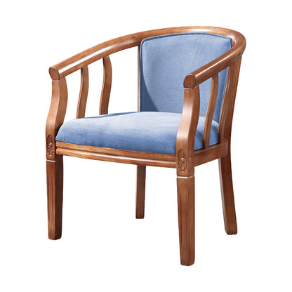 Traditional Wood Dining Armless Chair Linen Fabric Dining Chair for Restaurant Dark Blue 1 Piece Clearhalo ' kitchen&dining_furn' 'Dining Chairs' 'Dining Tables & Seating' 'dining_chair' 'furn' 'furn_dining_chair' 'Furniture' 'furniture_dining_chair' 'Kitchen & Dining Furniture' 'kitchen' 4129364