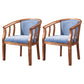 Traditional Wood Dining Armless Chair Linen Fabric Dining Chair for Restaurant Dark Blue 2 Piece Set Clearhalo ' kitchen&dining_furn' 'Dining Chairs' 'Dining Tables & Seating' 'dining_chair' 'furn' 'furn_dining_chair' 'Furniture' 'furniture_dining_chair' 'Kitchen & Dining Furniture' 'kitchen' 4129365