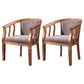 Traditional Wood Dining Armless Chair Linen Fabric Dining Chair for Restaurant Dark Coffee 2 Piece Set Clearhalo ' kitchen&dining_furn' 'Dining Chairs' 'Dining Tables & Seating' 'dining_chair' 'furn' 'furn_dining_chair' 'Furniture' 'furniture_dining_chair' 'Kitchen & Dining Furniture' 'kitchen' 4129368