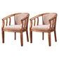Traditional Wood Dining Armless Chair Linen Fabric Dining Chair for Restaurant Light Coffee 2 Piece Set Clearhalo ' kitchen&dining_furn' 'Dining Chairs' 'Dining Tables & Seating' 'dining_chair' 'furn' 'furn_dining_chair' 'Furniture' 'furniture_dining_chair' 'Kitchen & Dining Furniture' 'kitchen' 4129371