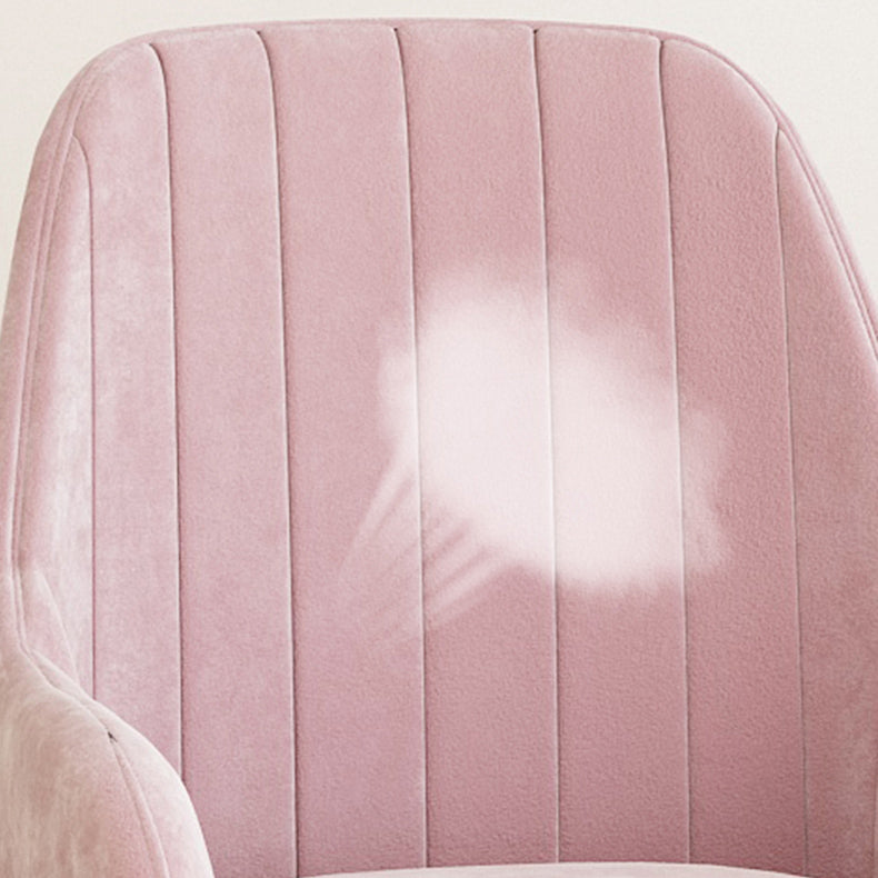 Scandinavian Upholstered Arm Dining Chair Solid Back Dining Single Chair for Home Clearhalo ' kitchen&dining_furn' 'Dining Chairs' 'Dining Tables & Seating' 'dining_chair' 'furn' 'furn_dining_chair' 'Furniture' 'furniture_dining_chair' 'Kitchen & Dining Furniture' 'kitchen' 4129387