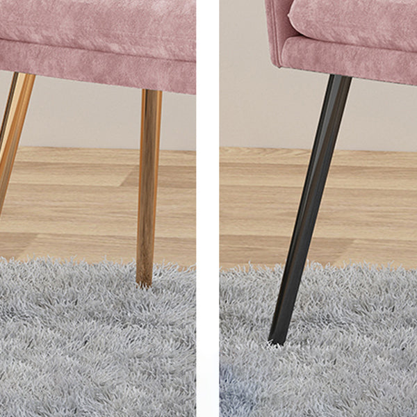 Scandinavian Upholstered Arm Dining Chair Solid Back Dining Single Chair for Home Clearhalo ' kitchen&dining_furn' 'Dining Chairs' 'Dining Tables & Seating' 'dining_chair' 'furn' 'furn_dining_chair' 'Furniture' 'furniture_dining_chair' 'Kitchen & Dining Furniture' 'kitchen' 4129393