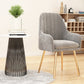 Scandinavian Upholstered Arm Dining Chair Solid Back Dining Single Chair for Home Clearhalo ' kitchen&dining_furn' 'Dining Chairs' 'Dining Tables & Seating' 'dining_chair' 'furn' 'furn_dining_chair' 'Furniture' 'furniture_dining_chair' 'Kitchen & Dining Furniture' 'kitchen' 4129394