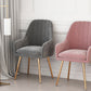 Scandinavian Upholstered Arm Dining Chair Solid Back Dining Single Chair for Home Clearhalo ' kitchen&dining_furn' 'Dining Chairs' 'Dining Tables & Seating' 'dining_chair' 'furn' 'furn_dining_chair' 'Furniture' 'furniture_dining_chair' 'Kitchen & Dining Furniture' 'kitchen' 4129398