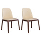 Industrial Ash Parsons Side Chair Matte Finish Leather Dining Chair (Set of 2) Beige Clearhalo ' kitchen&dining_furn' 'Dining Chairs' 'Dining Tables & Seating' 'dining_chair' 'furn' 'furn_dining_chair' 'Furniture' 'furniture_dining_chair' 'Kitchen & Dining Furniture' 'kitchen' 4129410