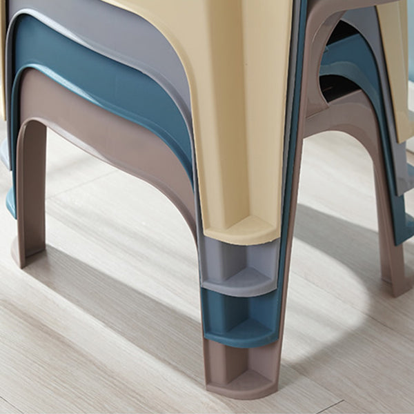 Modern Style Dining Side Chair Plastic Open Back Dining Arm Side Chair Clearhalo ' kitchen&dining_furn' 'Dining Chairs' 'Dining Tables & Seating' 'dining_chair' 'furn' 'furn_dining_chair' 'Furniture' 'furniture_dining_chair' 'Kitchen & Dining Furniture' 'kitchen' 4129428