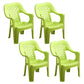 Modern Style Dining Side Chair Plastic Open Back Dining Arm Side Chair Fruit Green 4 Piece Set Clearhalo ' kitchen&dining_furn' 'Dining Chairs' 'Dining Tables & Seating' 'dining_chair' 'furn' 'furn_dining_chair' 'Furniture' 'furniture_dining_chair' 'Kitchen & Dining Furniture' 'kitchen' 4129449