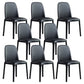 Industrial Wood Dining Room Chair Faux Leather Armless Chairs for Home Use Black 8 Piece Set Clearhalo ' kitchen&dining_furn' 'Dining Chairs' 'Dining Tables & Seating' 'dining_chair' 'furn' 'furn_dining_chair' 'Furniture' 'furniture_dining_chair' 'Kitchen & Dining Furniture' 'kitchen' 4129454