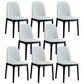 Industrial Wood Dining Room Chair Faux Leather Armless Chairs for Home Use White 8 Piece Set Clearhalo ' kitchen&dining_furn' 'Dining Chairs' 'Dining Tables & Seating' 'dining_chair' 'furn' 'furn_dining_chair' 'Furniture' 'furniture_dining_chair' 'Kitchen & Dining Furniture' 'kitchen' 4129463